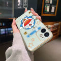 YIWESAN Case For Infinix Smart 5 Pro Case Cartoon Doraemon Cat Side New Design Phone Case Square Edge Pattern Silicone Softcase Luxury Plating Casing Full Cover Camera Shockproof Protection Cases. 