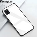Protect Cover For Samsung Galaxy Note 10 Lite case Glass silicon Full Protection Tempered Glass Phone Cases for Samsung Note 10 Lite Back Cover For girls and Boys. 