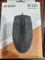 A4Tech OP-330S Wired Mouse - SILENT CLICK - 1200 DPI - For PC Laptop - Black. 
