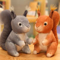 Plush Squirrel Toys Festive Desktop Ornaments Stuffed Squirrel Toy. 
