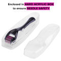 Dynamic Life Derma Roller 0.5mm with hard acrylic box 540 Micro Needle for Hair Growth and Facial Skin Therapy| Skin Care Beauty Tool for Anti-Aging Skin Repair, Anti Wrinkles Stretch, and Acne Scars Removal for Men and Women. 