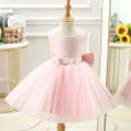 Baby Girl Pink Princess Dress Gowns For  Evening Newborn Baby Wedding Birthday  ( Fabric Net And Silk). 