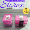 Storex Food Storage Containers, BPA Free, Microwave Safe, Freezer Safe, Durable Plastic Lunch Box for Leftovers. 