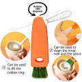 3-in-1 Cup Cover Lid Cleaning Brush Multifunctional Bottle Gap Cleaner Brushes Household Mini U-shaped Silicone Cups Brush Tools. 