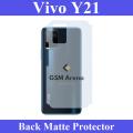 Vivo Y21 Back Matte Protector Fiber Carbon Soft Skin Sheet For Vivo Y21. 