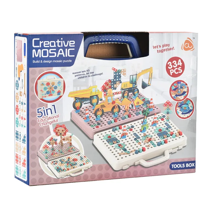 Kids DIY Drill Puzzle Set – Educational Screw & Building Blocks Toy ...