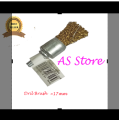 Drill Brush 6mm shank Brass / shaving / kulfi Wire Cups Tool Shank for Drill / Rust Remover 17 mm. 