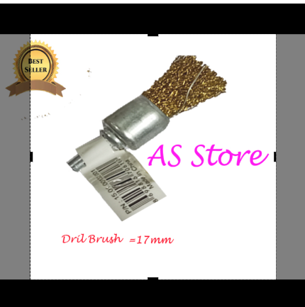 Drill Brush 6mm shank Brass / shaving / kulfi Wire Cups Tool Shank for Drill / Rust Remover 17 mm