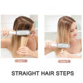 Professional Hair Straightener Brush Heated Comb Straight & Curly Styling Tool. 