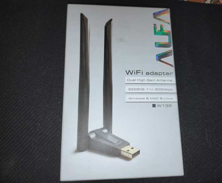 Alfa W136 WiFi Receiver / WiFi Adapter - Daul High Gain Antaenna - IEE802.11n - 300 Mpbs