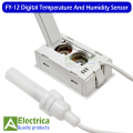 FY-12 Embedded Temperature And Humidity Sensor with wire Mini LCD Digital Hygrometer Indoor Temperature Gauge Humidity Meter Tape Probe by Electrica. 