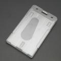ID Badge Holder Hard Plastic Card Holders Vertical. 