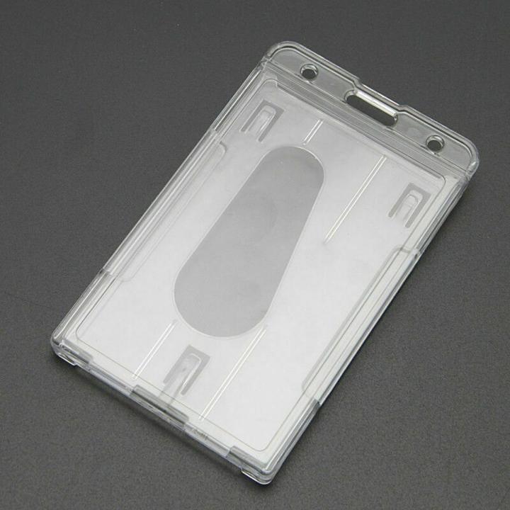ID Badge Holder Hard Plastic Card Holders Vertical