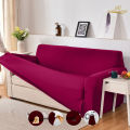 Stretchable Jersey 1, 2, 3, 5, 6 , 7 Seater Sofa Cover Elastic Fitted Solid Color  Comfortable Couch Cover | Universal Fit. 