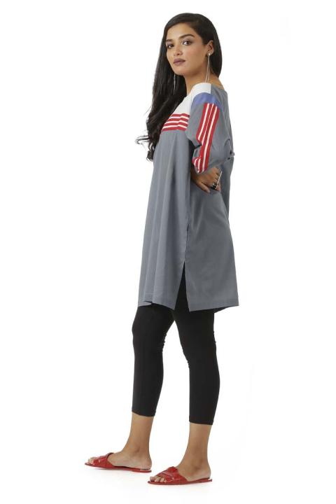 EGO%20Winter%20Collection%202019%20%20Blured%20Lines%20%20Grey%20Cotton%20Kurti%20For%20Women%20-%20Image%203