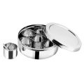 Small Spices Storage Box with 7 Containers 1 Spoon and Lid NON STAINLESS STEEL. 