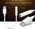 TheMax® White USB C to 3.5mm  [2 Pack] USB-C to 3.5mm Aux Audio Earphone  Jack Type C Connector for HTC, Xiaomi, OnePlus, iPad Pro, Sony Xperia, NOKIA, Samsung Galaxy S8+ (White 2 Pack). 