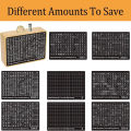 New Wooden Money Saving Box Handmade Crafts Cash Vault with Saving Money Goals Counter Reusable Piggy Bank Helps The Habit of Saving. 
