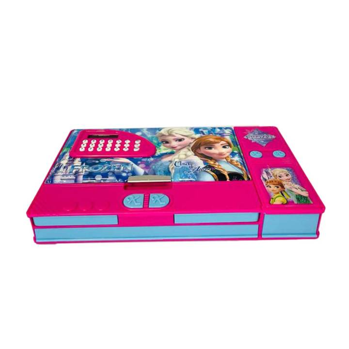 Multifunction Pencil Box With Calculator For School Use Frozen Character