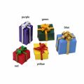 10PCS Small and Cute Dollhouse Decoration Accessories Resin Jewelry Miniature 1/12 Scale Christmas Gift Box. 