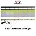 8 Bar LED Long Dashboard Light - White. 