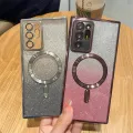 Magnetic Wireless Charging Case For Samsung Galaxy Note 20 Ultra 10 Plus 5g Gradient Glitter Magsafe Cover Note20 Note10 10plus. 