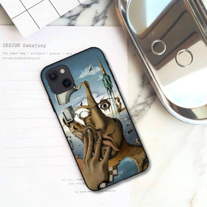 Salvador Dali Art Phone Case For iPhone 11 12 Mini 13 14 Pro XS Max X 8 7 6s Plus 5 SE XR Shell
