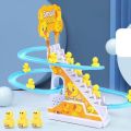 Electric Battery Operated Duck Climbing Track Race - Yellow - H10526. 