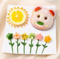 Kids Bento Sandwich mold Cutter Cartoon Animal Bear Bread Cutter Make DIY Pancakes for Bento Boxes. 