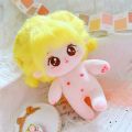 Plush Doll Adorable Anime Girl Plush Toy with Fluffy Yellow Hair Big Eyes Perfect Gift for Kids Girls 20cm Naked Cotton Doll Toy Stuffed Doll. 