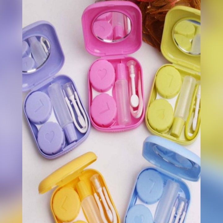 Cute Style Pocket Mini Contact Lens Case Travel Kit