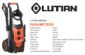 LUTIAN - LT701-2200A - 150 BAR HIGH PRESSURE WASHER - 2200 WATTS - AUTO START - BUILT-IN SHAMPOO TANK - SELF PRIMING - PORTABLE. 