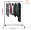 high quality Cloth hanging stand Rack Double/ single rustproof cloths and  Shoes Rack Stand / Garments Stand/ Purse and Accessories Hanging stand/ Boutique Display stand rack for your Home and Garments shop. 