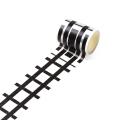 QUANBU Railway Highway Road Tape 4 Rolls 4.8cmx5M Sticker Traffic Road Adhesive Masking Tape Road for Kids DIY Toy Car Play. 