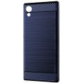 for Sony Xperia XA1 Case Silicone Protective Sleeve Anti-Drop Drawing Protective Soft Shell Anti-Drop Phone Case Blue. 