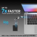 PNY Pro Elite 250GB USB 3.1 Gen 2 Type-C Portable SSD. 