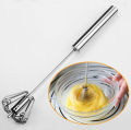 Stainless Steel Rotary Hand Mixer, Egg Cream Mixer, Sauce Shaker, Cake Mixer, Kitchen Tools, 1Pc. 