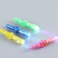LED Colourful Luminous Spinning Pen Rolling Pen Ball Point Pen Learning Office Supplies Interactive Toy Random Color for Kids. 