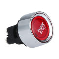 Car Modification Start Ignition Switch 12v24v Automatic Reset One-Click Start Switch LED Light Button Switch. 