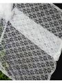 BLACK & WHITE NET DUPATTA BLACK / WHITE COLORED PREMIUM QUALITY ALL SEASON CASUAL FULL SIZE NET DUPATTA / NET CHUNNI FOR GIRLS & WOMAN NET DUPATTA WITH 4 SIDES SAME COLORED LACE. 