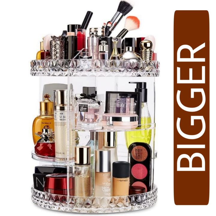360° Rotating Makeup Organizer Stand - Acrylic