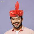 Indian Sultan Turban Hats Men Sultan Costume Props Halloween for Prom Easter Role. 