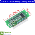 1s-8s 3-34V Generic Lithium Battery Capacity Level Indicator Module 18650 capacity Display Suitable for 1s/2s/3s/4s/5s/6s/7s/8s by Electrica. 