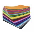 Pack of 24 - Plain Felt Fabric Sheets - 4x4 Inches - School Projects and Art & Craft Work. 