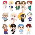 10 Pcs KPOP BTS BANGTAN BOYS Bts Cute Little Characters Stickers Pack For Laptop, Desk , Notebooks Mobile Covers DIY Stickers - JangoMango Store. 
