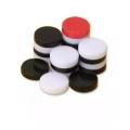 Carrom Board Pieces  Coins  Goti  Set of 19 Pieces of Plastic Stone Size 4  Black and White. 