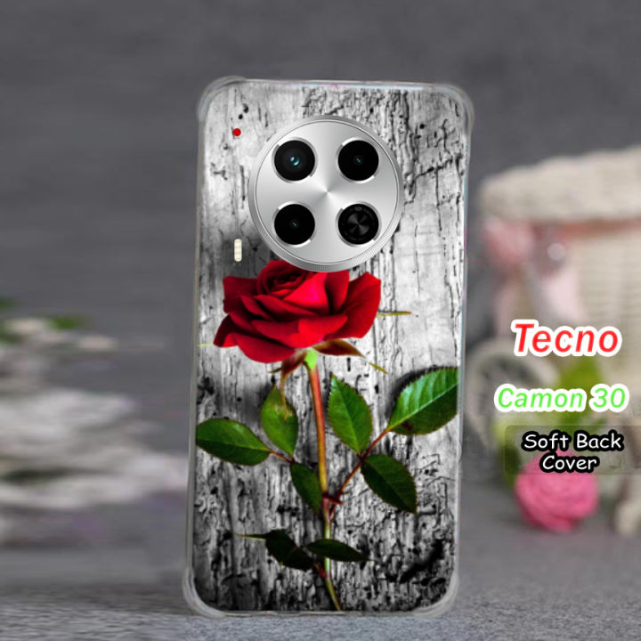 Techno Camon 30 Back Cover - Rose 2Gud Soft Phone Case For Boys And Girls