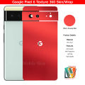 Google Pixel 6 Skin/Wrap 360 Protection Carbon fiber/ Matte/ Transparent Back Included Camera Skin. 
