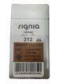 (Box of 10 Packs) Siemens Hearing Aid Batteries - Signia Hearing Aids Battery - Size 312 Brown. 