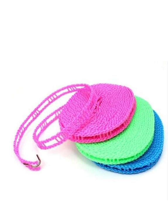 pack of 2 Nylon Hanging Rope Windproof Drying Rope Clothes Hangers Plastic 5M